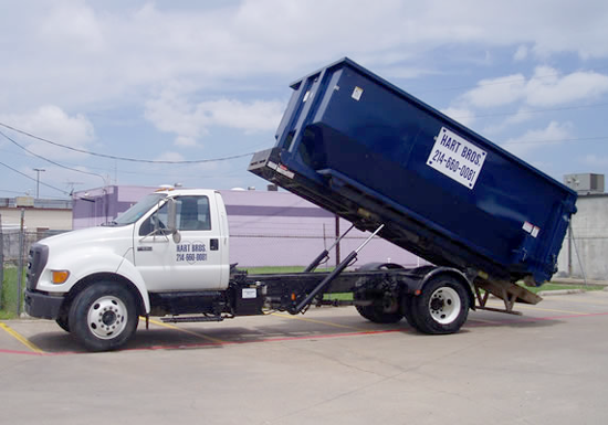 Roll-Off Dumpster Rental in Dallas, TX | Hart Waste Removal